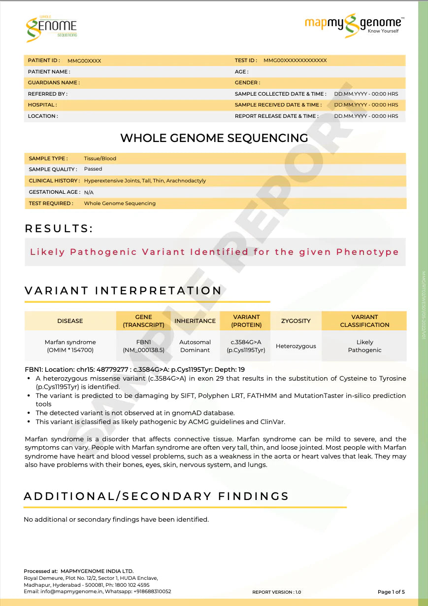 Whole Genome Sequencing (WGS) - Unlock Your Complete Genetic Blueprint | At Home Advanced Genetic Test
